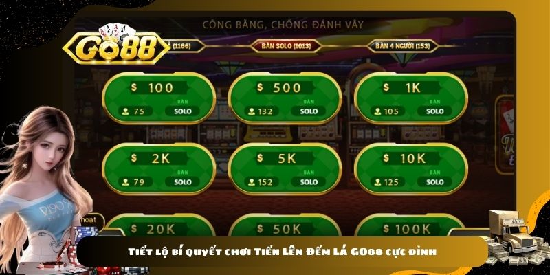 Tiết lộ bí quyết chơi Tiến Lên Đếm Lá GO88 cực đỉnh