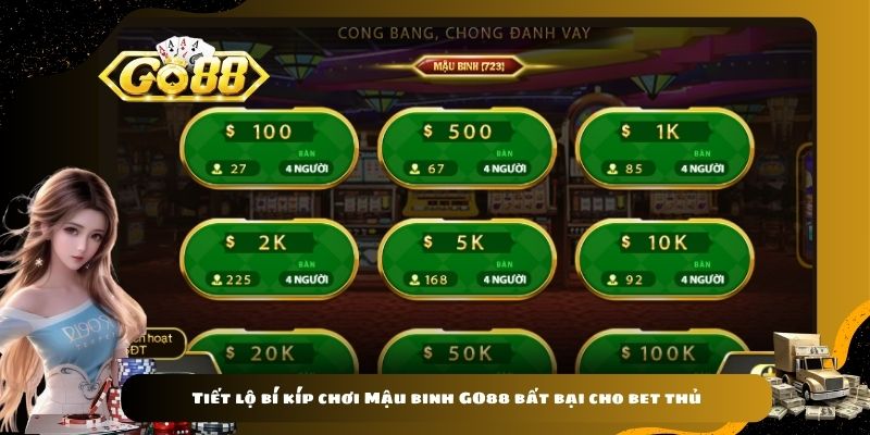 Tiết lộ bí kíp chơi Mậu binh GO88 bất bại cho bet thủ